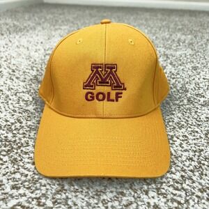 Minnesota Golden Gophers Hat Cap Snap Back One Size Gold NCAA Golf Outdoor Cap